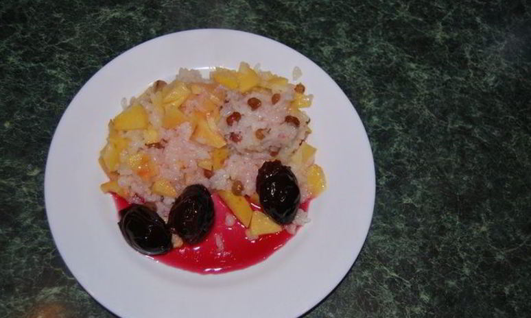 Рецепт риса с айвой