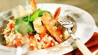 Рис с креветками в мультиварке