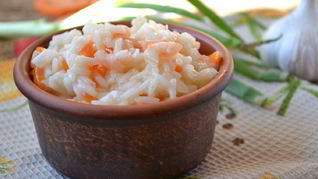 Рис с креветками