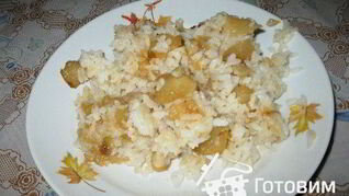 Рис с яблоками