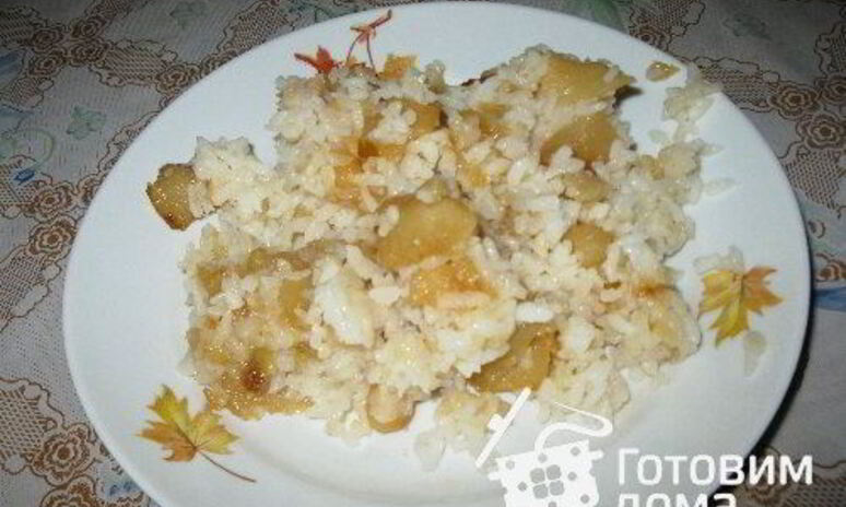 Рецепт риса с яблоками