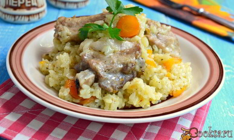 Рецепт риса со свиными ребрышками в мультиварке