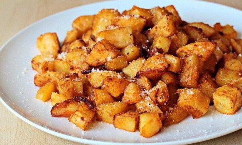 Рецепт жареного картофеля с пармезаном