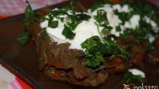 Диетическая долма из куриной грудки