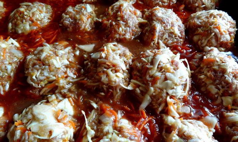 Рецепт голубцов фальшивых в тефтелях