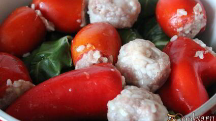 голубцы из мангольда с фаршированными овощами