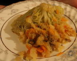 Голубцы из савойской капусты с грибами без мяса