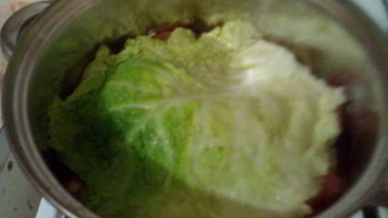 голубцы с айвой и яблоком