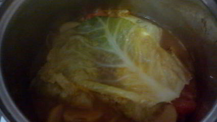 голубцы с айвой и яблоком