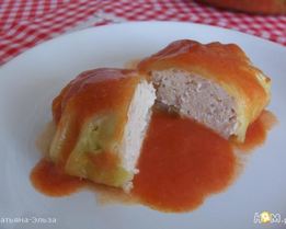 Голубцы с куриным фаршем