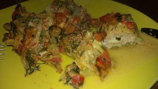 Голубцы с курицей и сыром