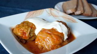 Голубцы с мясом и рисом