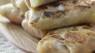 Голубцы с орехами и домашним сыром