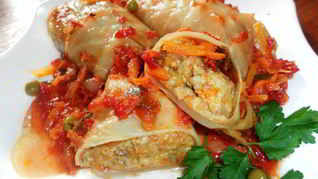 Голубцы с пшенным фаршем