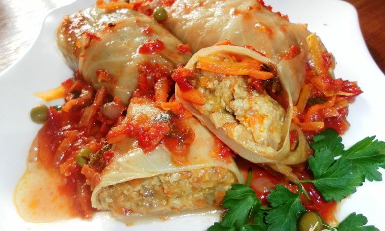 Рецепт голубцов с пшенным фаршем