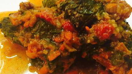 голубцы в свекольной ботве