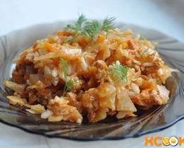 Ленивые голубцы на сковороде