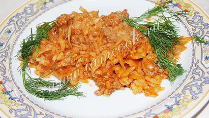 ленивые голубцы с фаршем