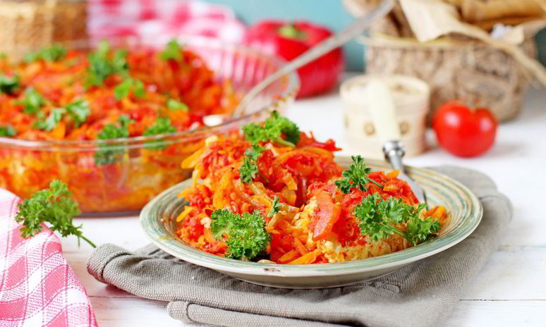 Рецепт ленивых голубцов с куриным фаршем