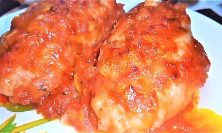 Рецепт ленивых голубцов в томатном соке