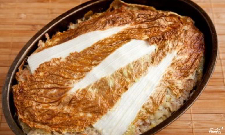 Рецепт ленивых голубцов в утятнице