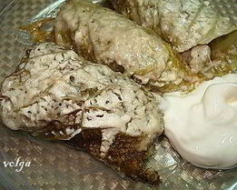 Мини-голубцы из савойской капусты