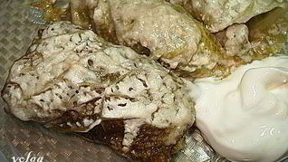 Мини-голубцы из савойской капусты