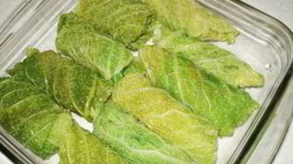 мини-голубцы из савойской капусты