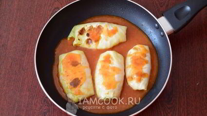 постные голубцы с овощами