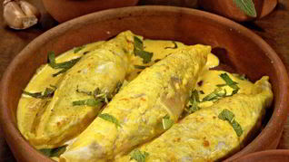 Вегетарианские голубцы с карри