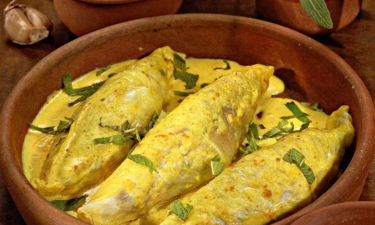 Рецепт вегетарианских голубцов с карри