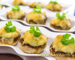 Фаршированные шампиньоны