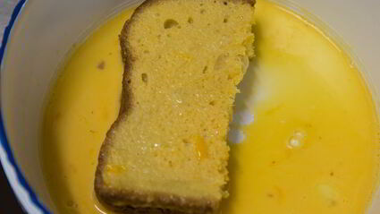 гренка с маскарпоне и нектаринами