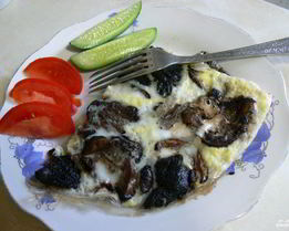 Грибы на сковороде