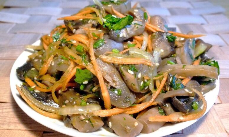 Рецепт грибов по-корейски