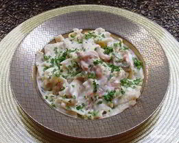 Грибы под соусом Бешамель