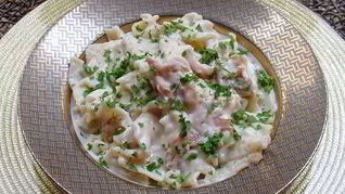 Грибы под соусом Бешамель