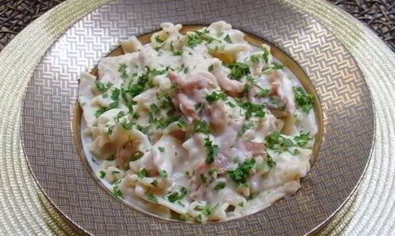 Рецепт грибов под соусом бешамель