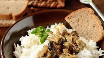 грибы в постном соусе без масла