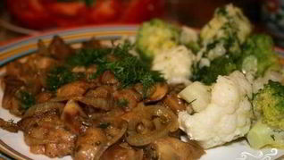 Маслята жареные