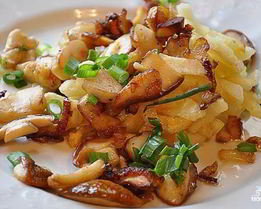 Подосиновики, жареные с картошкой