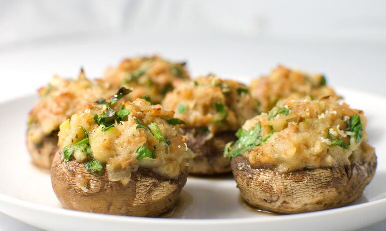 Рецепт шампиньонов, фаршированных курицей
