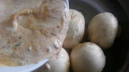 шампиньоны на костре