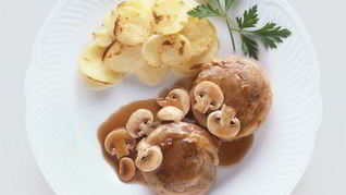 Жареные вешенки с картошкой