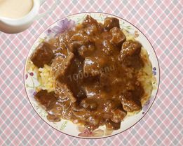 Гуляш из филе утки