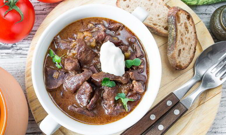 Рецепт гуляша из говяжьего сердца