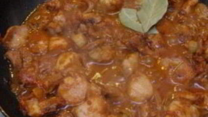 гуляш из кролика с подливкой