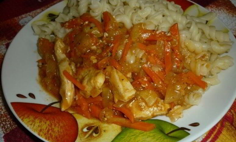 Рецепт гуляша из куриной грудки