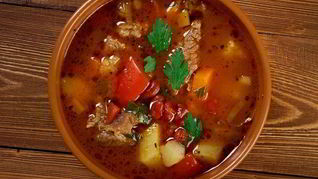 Суп-гуляш со свининой