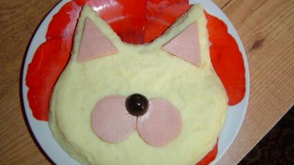 картофельное пюре кот